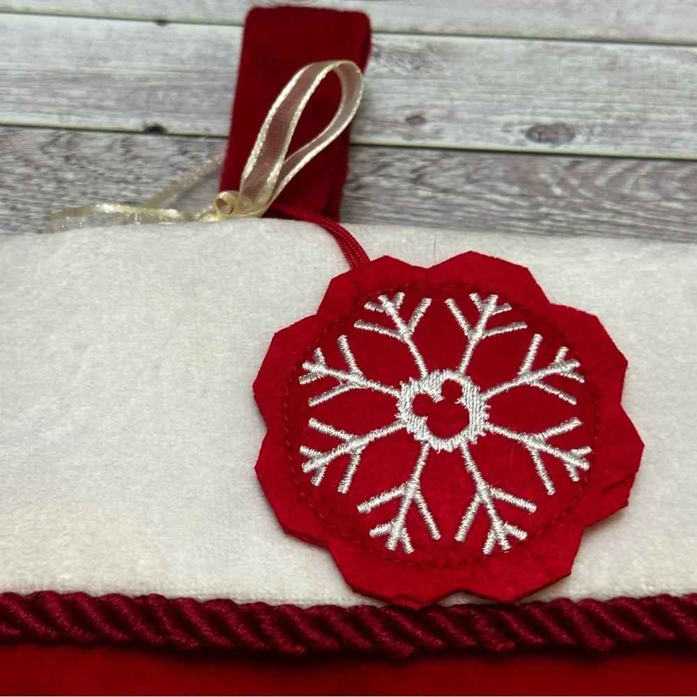 Disney Red and White Mickey Mouse Holiday Stocking
